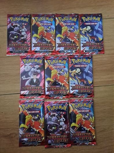 10x Pokemon DESTINED RIVALS booster packs