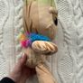 Marvel Studios Cute Baby I Am Groot Feather Boa Plush Used Please look at the pictures Image 9