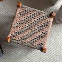 Vintage Woven Footstool