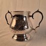 Vintage Silver-Plated Sugar Bowl / Decorative Flower Vessel Image 4