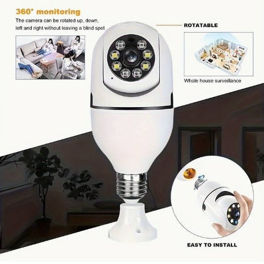Bulb WIFi Camera PTZ Camera AI Intelligent Security Camera With Video Monitoring
