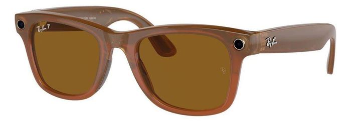 Ray-Ban Meta Wayfarers (Gen 1 Smart Glasses) Shiny Brown / Tortoise