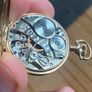 Precise Gold 25 Years Warranted B&B Favorite 17 Jewels Pocket Watch Filled Image 6