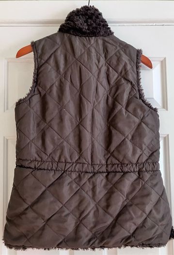 Ladies Brown Reversible Gilet
