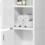 Small Bathroom Storage Cabinet, Narrow Floor Corner Cabinet with 2 Doors & Adjustable Shelf, Small Bathroom Organizer, Space-Saving Storage Solution for Bathroom, Toilet, Laundry Room Image 5