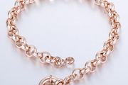 Men's / Women's Long Length 18K Rose Gold Filled Bracelet