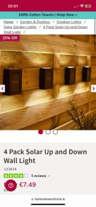 Solar Up-and-Down Wall Lights