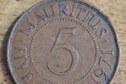 Mauritius 1971, 5 Cents Coin - free standard postage