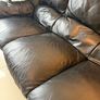 Black Leather Sofa Image 3