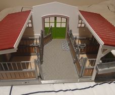 Schleich stable with accessories