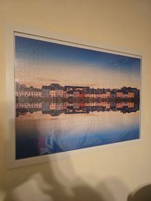 Galway Puzzle + White Frame 55x65 cm