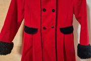 Elegant red Coat 7-8yrs
