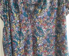 Navy Multi Colour Top