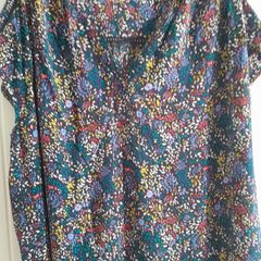 Navy Multi Colour Top