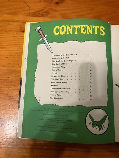 Vintage annual: 'The Green Hornet' 1967