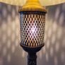 Mid-century pierced brass lamp Image 3