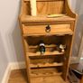 pine wine rack cabinet Image 2