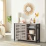 Storage Cabinet, Sideboard, with 2 Door Cupboard, Adjustable Shelves, for Dining Room, Living Room, Kitchen, Image 3