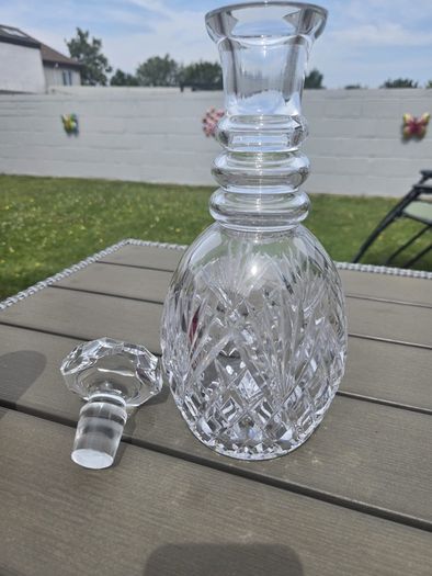 Heavy Crystal 3 Ring Decanter