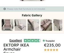 Cover for IKEA Ektorp Armchair