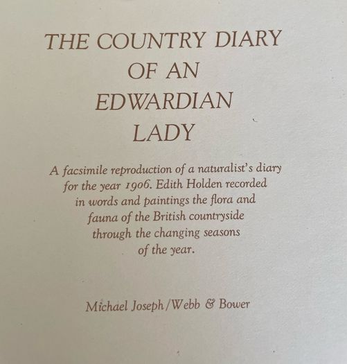 1980 Hardback Edition The Country Diary of An Edwardian Lady 1906