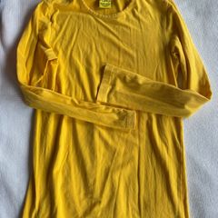 Duns Sweden 100%Organic cotton more than a fling yellow long sleeve t shirt