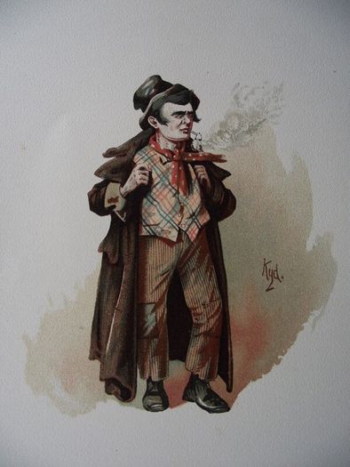3 X Chromolithographs from The Characters of Dickens by "Kyd" - Raphael Tuck & Sons - London 1889