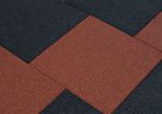 Fall Protection Tiles 24 pcs Rubber 50x50x3 cm Red