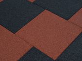 Fall Protection Tiles 6 pcs Rubber 50x50x3 cm Black