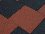 main image for ad Fall Protection Tiles 6 pcs Rubber 50x50x3 cm Black
