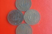 4 1950s British Halfpennies