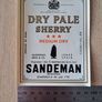 Vintage  Sandeman  Dry pale Sherry Medium Dry label Image 2