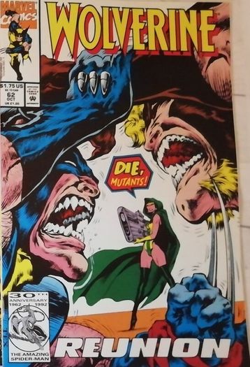 Wolverine #62 Sabretooth Appearance (1992)