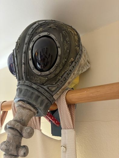 Sandman Helmet and Necklace cosplay props