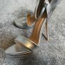 KORKYS Stunning Platform Silver Heels Size 5! Image 5