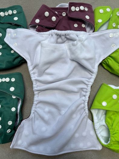 LittleLamb One Size Pocket Nappies 6 with 12 Bamboo Boosters