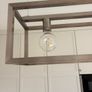 Four bulb chrome kitchen feature light Image 3