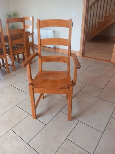 Kitchen 1.8 metre dining oak table (8 chairs)