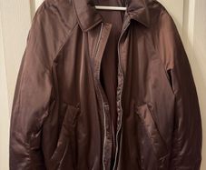 Zara Origins bomber jacket in brown / maroon XL