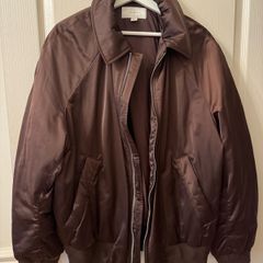 Zara Origins bomber jacket in brown / maroon XL