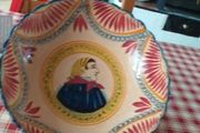 hand painted Normandy dish