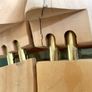 Vintage Gentlemen Sculpted Wooden Shoe Trees Set Size 10 or 43 Fitzpatricks Shoes Image 8
