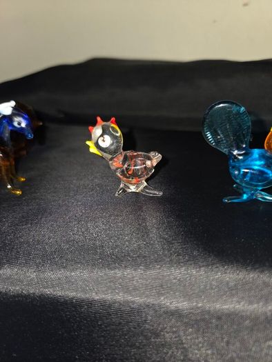 Collection of hand blown Glass Animals