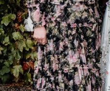 Needle + Thread - English Rose Diamond Ruffle Gown (UK 14)