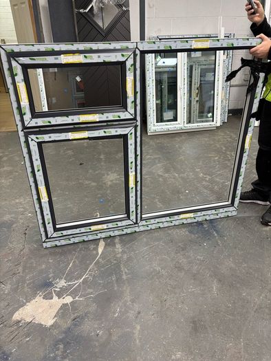 3 Anthracite grey on White windows