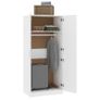 Wardrobe White 80x52x180 cm Chipboard Image 4