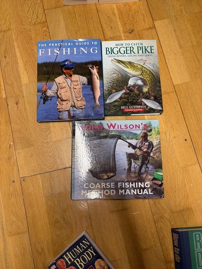 fishing books x 3