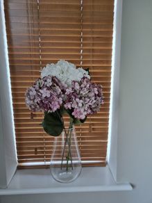 2 Vases & Faux Flowers