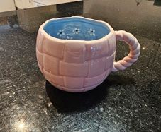Urban Outfitters Pink Cinnamon Bun Peekaboo Mug