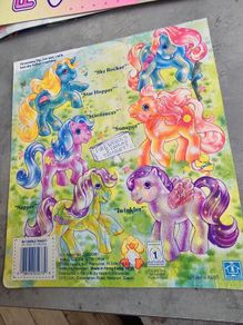 Backcard for Sparkle Ponies HTF MLP G1 1988